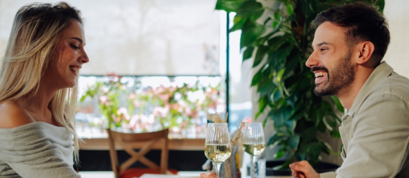 Young couple on a date