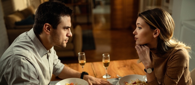 Young couple on a date