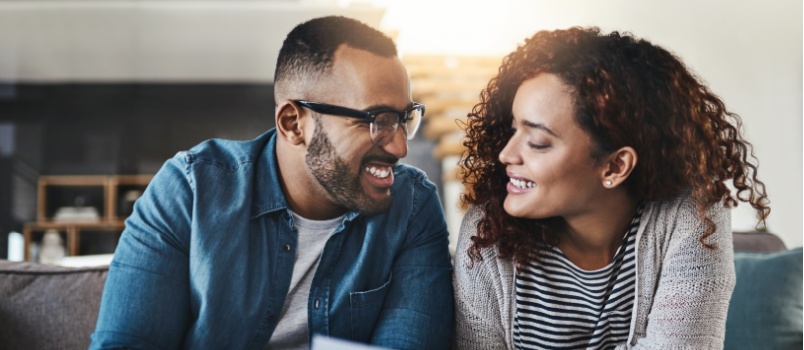 Couple taking decision