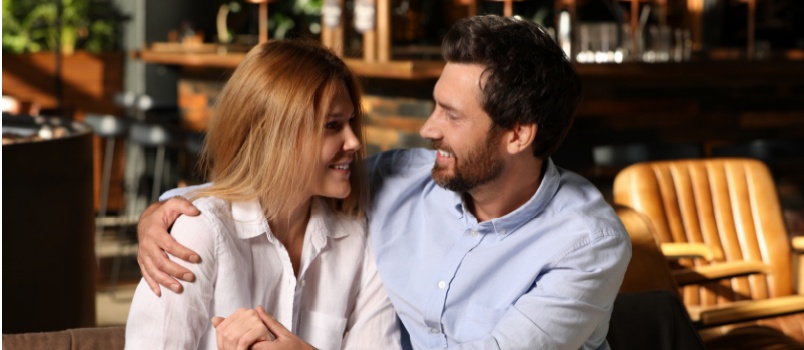 young couple on a date