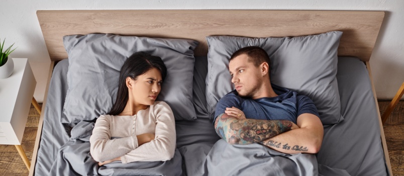 Young couple having conflicts