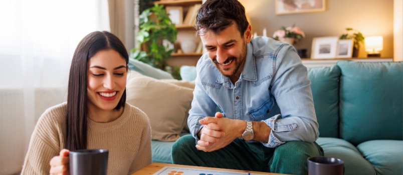 Couple enjoying their time