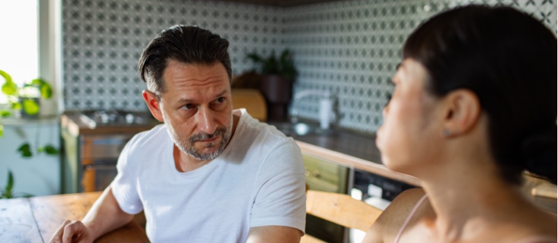 couple sitting in cafe