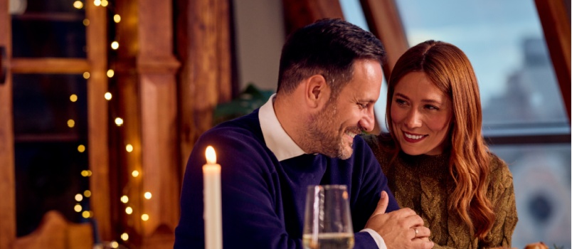 Young couple on a date