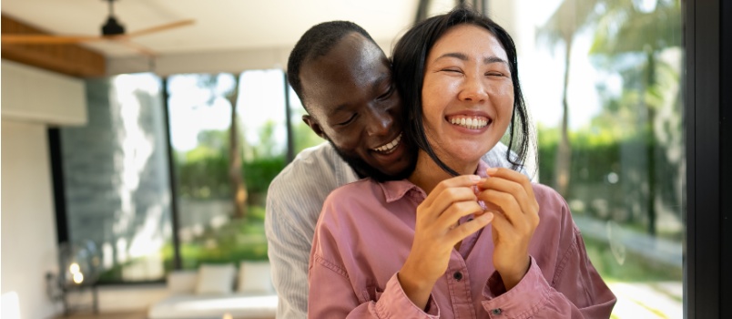 Happy couple spending quality time