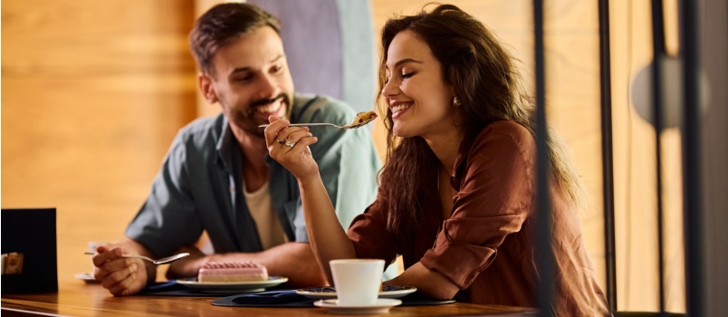 young couple on a date 