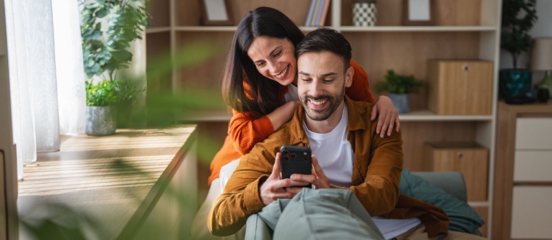 Young loving couple having quality time