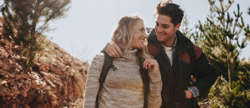 Young happy couple