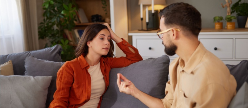 couple hvaing conflicts