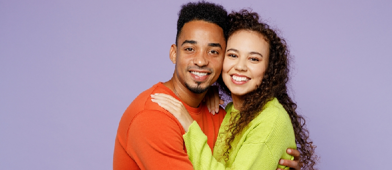 Young smilling couple