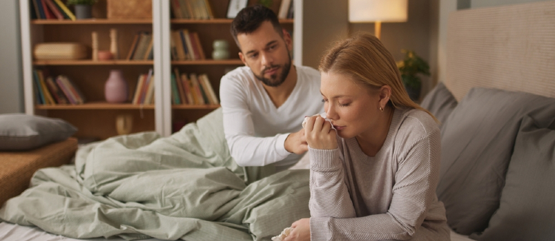 unhappy couple having crisis