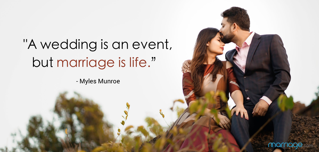 Wedding Quotes A Wedding Is An Event But Marriage Is
